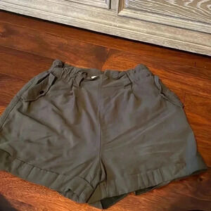 Green cargo shorts